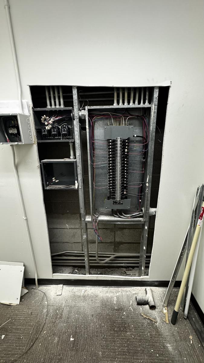 Panel replacement in progress